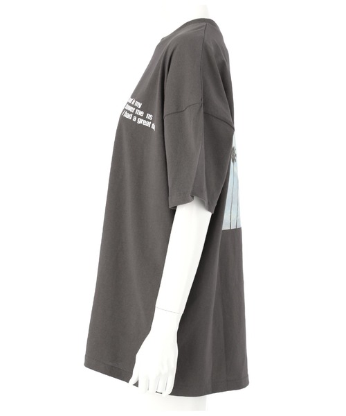 anap mimpi（アナップミンピ）の「【UNISEX対応】サーフィングフォトビッグTシャツ（Tシャツ/カットソー・レディース・ダークグレー/ホワイト/パープル・FREE）」の7枚目の写真