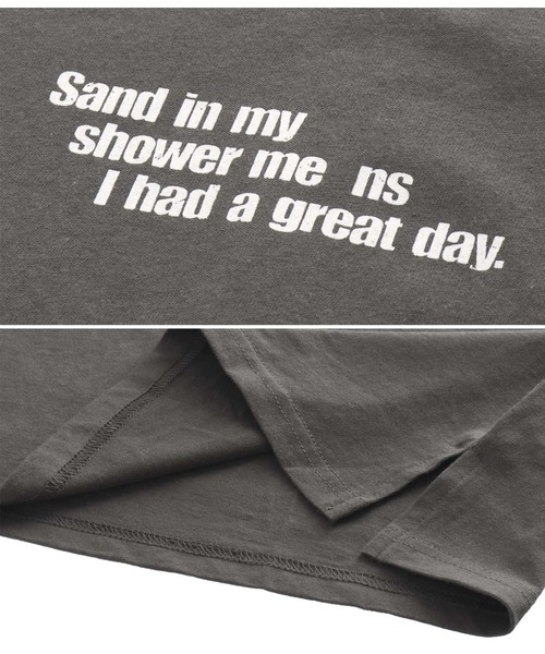 anap mimpi（アナップミンピ）の「【UNISEX対応】サーフィングフォトビッグTシャツ（Tシャツ/カットソー・レディース・ダークグレー/ホワイト/パープル・FREE）」の18枚目の写真