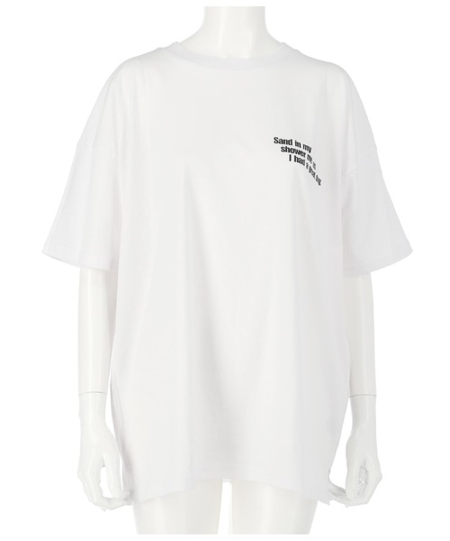 anap mimpi（アナップミンピ）の「【UNISEX対応】サーフィングフォトビッグTシャツ（Tシャツ/カットソー・レディース・ダークグレー/ホワイト/パープル・FREE）」の15枚目の写真