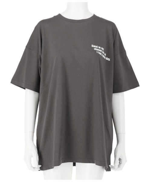 anap mimpi（アナップミンピ）の「【UNISEX対応】サーフィングフォトビッグTシャツ（Tシャツ/カットソー・レディース・ダークグレー/ホワイト/パープル・FREE）」の22枚目の写真