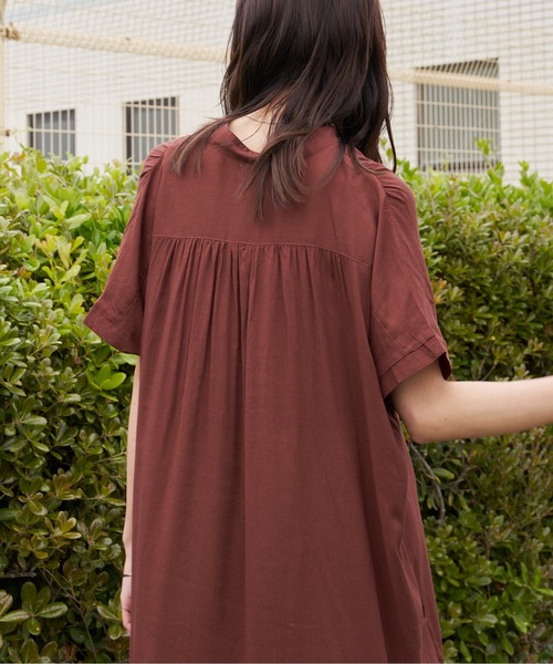 Auntie Rosa Holiday（アンティローザホリデー）の「ティアードカフタンワンピース（ワンピース・レディース・ブラック/グリーン/ナチュラル/ブラウン/ピンク・FREE）」の12枚目の写真