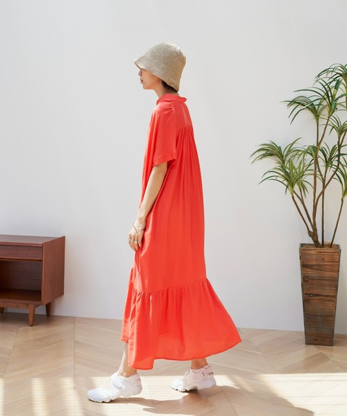 Auntie Rosa Holiday（アンティローザホリデー）の「ティアードカフタンワンピース（ワンピース・レディース・ブラック/グリーン/ナチュラル/ブラウン/ピンク・FREE）」の15枚目の写真