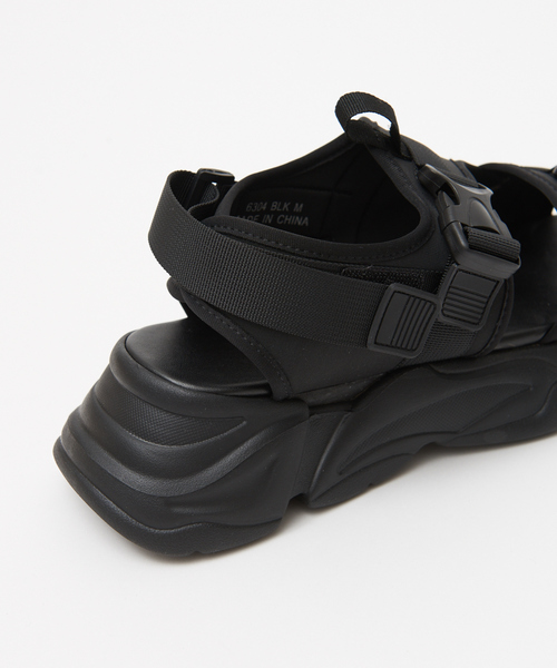 MYSELF ABAHOUSE（マイセルフアバハウス）の「ボリューム ソール ストラップ サンダル（ソックス付）（サンダル・メンズ・ブラック・M/L）」の16枚目の写真