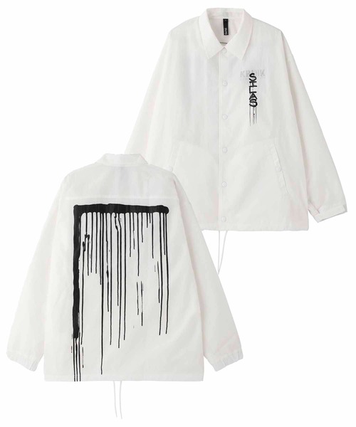 SILAS(サイラス)の「SILASxKRINK COACH JACKET(ナイロンジャケット・メンズ・ホワイト/ネイビー/ブラック・LARGE/X-LARGE)」の1枚目の写真