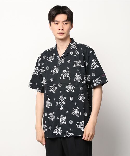 MANASTASH(マナスタッシュ)の「MANASTASH × CAL O LINE / マナスタッシュ×キャルオーライン HAWAIAN SHIRT/SEA OF FLOWERS ハワイアンシャツ アロハシャツ(シャツ/ブラウス・メンズ・ブラック/ブルー・MEDIUM/X-LARGE/LARGE)」の9枚目の写真