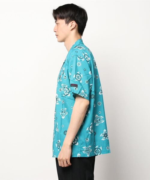 MANASTASH(マナスタッシュ)の「MANASTASH × CAL O LINE / マナスタッシュ×キャルオーライン HAWAIAN SHIRT/SEA OF FLOWERS ハワイアンシャツ アロハシャツ(シャツ/ブラウス・メンズ・ブラック/ブルー・MEDIUM/X-LARGE/LARGE)」の11枚目の写真