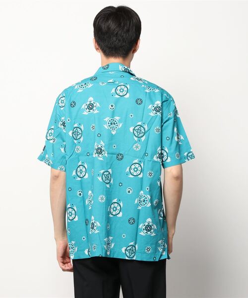 MANASTASH(マナスタッシュ)の「MANASTASH × CAL O LINE / マナスタッシュ×キャルオーライン HAWAIAN SHIRT/SEA OF FLOWERS ハワイアンシャツ アロハシャツ(シャツ/ブラウス・メンズ・ブラック/ブルー・MEDIUM/X-LARGE/LARGE)」の12枚目の写真