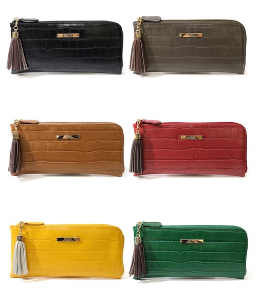 florist(フローリスト)の「【FLORGE】パステル&ビビットクロコダイル柄型押しレザーL字ウォレット(財布・レディース・グレー/レッド/イエロー/ライトグレー/グリーン/ライトグリーン/オレンジ/ライトブルー/ライトベージュ/ピンク/ブラウン/ブラック・FREE)」の13枚目の写真