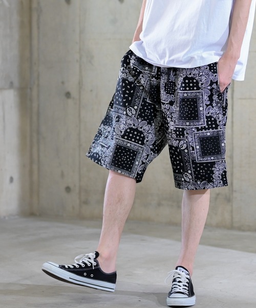 【セール】【i】ツイル ペイズリープリント シェフショートパンツ（その他パンツ）｜JOHN'S CLOSET（ジョンズクローゼット）