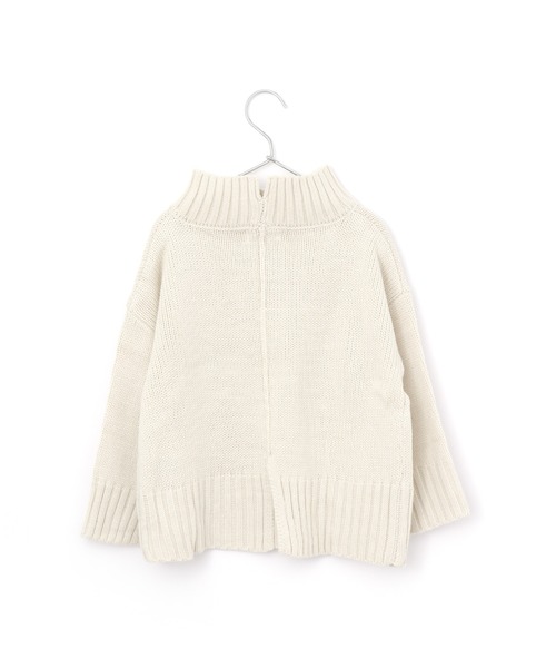 MAKE YOUR DAY（メイクユアデイ）の「バックスリットハイネックセーター■150.160cm（ニット/セーター・キッズ・ブラウン/アイボリー/ライトパープル・150/160）」の5枚目の写真