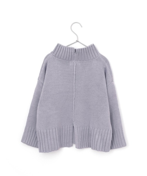 MAKE YOUR DAY（メイクユアデイ）の「バックスリットハイネックセーター■150.160cm（ニット/セーター・キッズ・ブラウン/アイボリー/ライトパープル・150/160）」の6枚目の写真