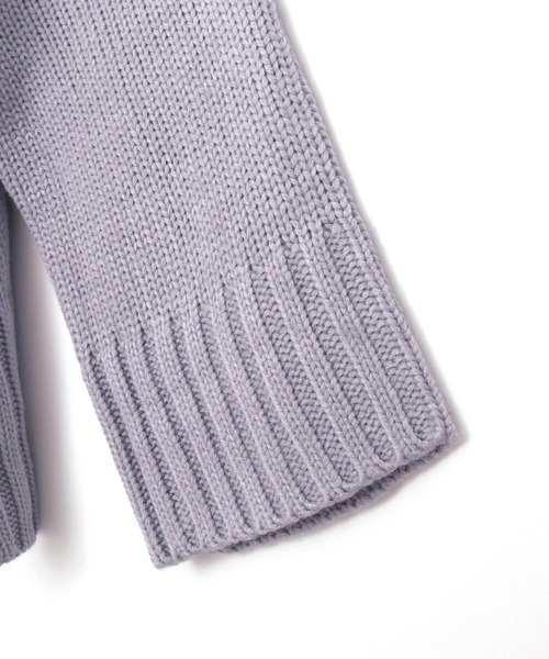 MAKE YOUR DAY（メイクユアデイ）の「バックスリットハイネックセーター■150.160cm（ニット/セーター・キッズ・ブラウン/アイボリー/ライトパープル・150/160）」の10枚目の写真