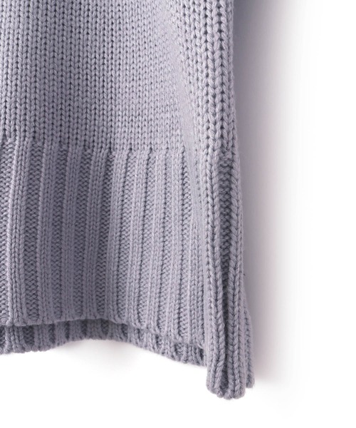 MAKE YOUR DAY（メイクユアデイ）の「バックスリットハイネックセーター■150.160cm（ニット/セーター・キッズ・ブラウン/アイボリー/ライトパープル・150/160）」の11枚目の写真