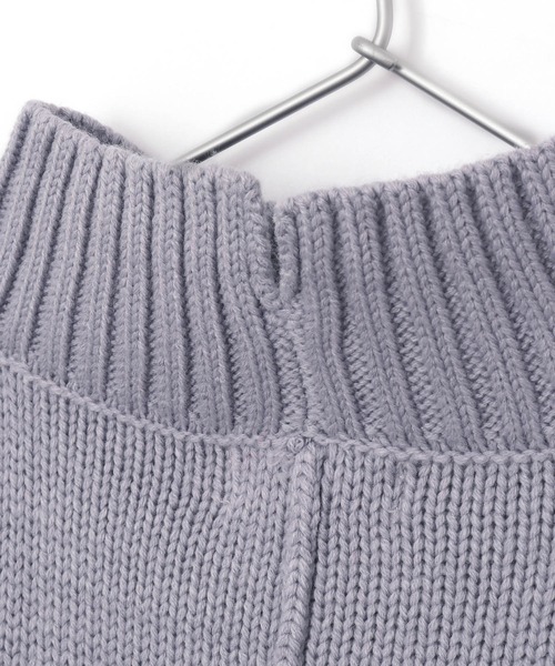 MAKE YOUR DAY（メイクユアデイ）の「バックスリットハイネックセーター■150.160cm（ニット/セーター・キッズ・ブラウン/アイボリー/ライトパープル・150/160）」の8枚目の写真