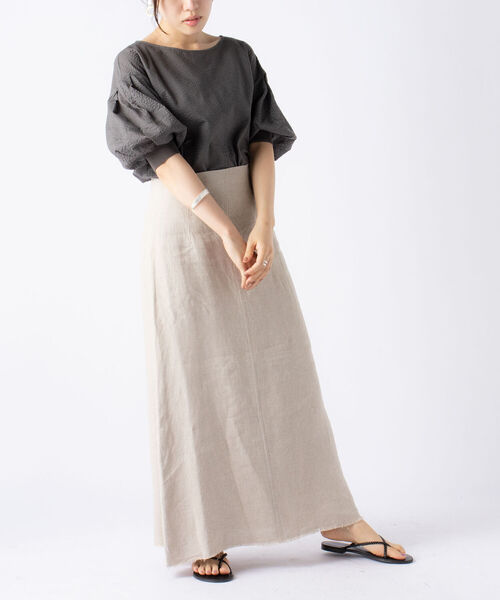 NOLLEY’S（ノーリーズ）の「ミラクルウェーブ5分袖ブラウス（シャツ/ブラウス・レディース・ホワイト系その他4/ブラック/ブルー系その他7/ライトグリーン/ラベンダー/ベビーピンク/サックスブルー/チャコールグレー・38）」の21枚目の写真