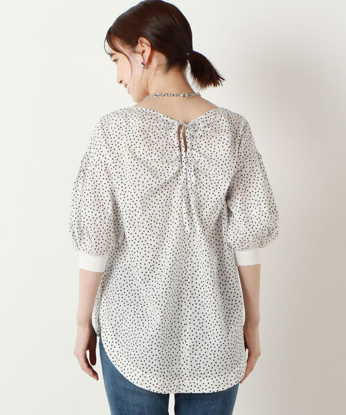 NOLLEY’S（ノーリーズ）の「ミラクルウェーブ5分袖ブラウス（シャツ/ブラウス・レディース・ホワイト系その他4/ブラック/ブルー系その他7/ライトグリーン/ラベンダー/ベビーピンク/サックスブルー/チャコールグレー・38）」の16枚目の写真