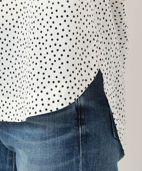 NOLLEY’S（ノーリーズ）の「ミラクルウェーブ5分袖ブラウス（シャツ/ブラウス・レディース・ホワイト系その他4/ブラック/ブルー系その他7/ライトグリーン/ラベンダー/ベビーピンク/サックスブルー/チャコールグレー・38）」の12枚目の写真