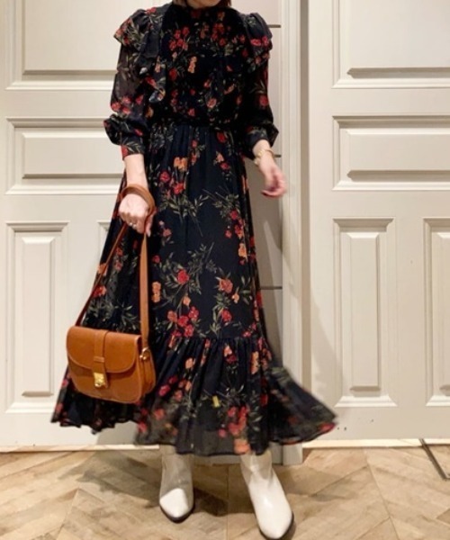 【 Lily Brown】ゼブラ柄 レディース ロングブーツ LILY BROWN（リリーブラウン）の「ポインテッドロングブーツ
