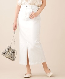 NANO universe | WEB限定/ハイウエストタイトデニムスカート(デニムスカート)