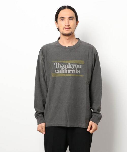 KRIFF MAYER（クリフメイヤー）の「ヘビー天竺プリントロンTEE(THANK)（Tシャツ/カットソー・メンズ・オフホワイト/ライトブルー/チャコール・MEDIUM/LARGE/X-LARGE）」の3枚目の写真