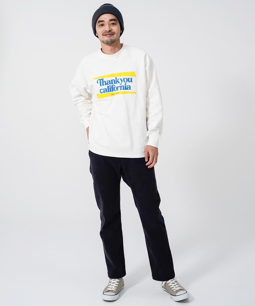 KRIFF MAYER（クリフメイヤー）の「ヘビー天竺プリントロンTEE(THANK)（Tシャツ/カットソー・メンズ・オフホワイト/ライトブルー/チャコール・MEDIUM/LARGE/X-LARGE）」の7枚目の写真