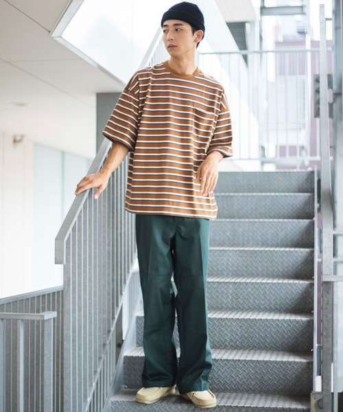 Dickies（ディッキーズ）の「∴WEGO/別注 Dickiesダブルニーワークパンツ（カーゴパンツ・メンズ・ダークグリーン/ベージュ/ワイン・MEDIUM/LARGE）」の7枚目の写真