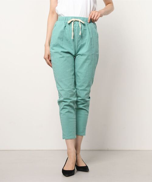 SFW(エスエフダブリュー)の「綿麻 ストレートパンツ(その他パンツ・レディース・ホワイト/ライトグレー/ライトブルー/ブラック/ベージュ/ネイビー/ライム/グリーン/テラコッタ・LL)」の7枚目の写真