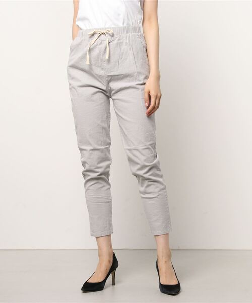 SFW(エスエフダブリュー)の「綿麻 ストレートパンツ(その他パンツ・レディース・ホワイト/ライトグレー/ライトブルー/ブラック/ベージュ/ネイビー/ライム/グリーン/テラコッタ・LL)」の3枚目の写真