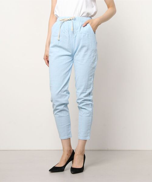 SFW(エスエフダブリュー)の「綿麻 ストレートパンツ(その他パンツ・レディース・ホワイト/ライトグレー/ライトブルー/ブラック/ベージュ/ネイビー/ライム/グリーン/テラコッタ・LL)」の8枚目の写真