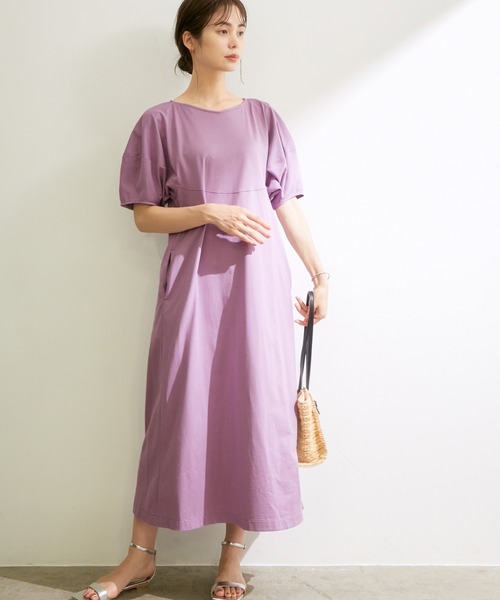 セール フォルム袖カットソーワンピース ワンピース Rope ロペ のファッション通販 Zozotown