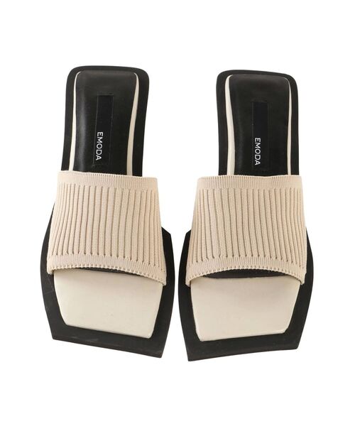 EMODA（エモダ）の「バンドプレートサンダル（サンダル・レディース・ブラック/アイボリー・SMALL/MEDIUM/LARGE）」の21枚目の写真
