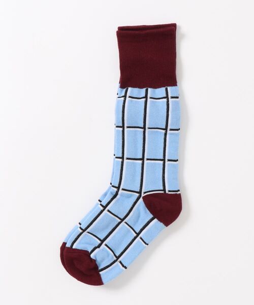 SANSeLF(サンセルフ)の「【SANSeLF】design socks sana21a003(ソックス/靴下・レディース・ライトブルー/レッド/イエロー/グリーン/ワインレッド・FREE)」の15枚目の写真