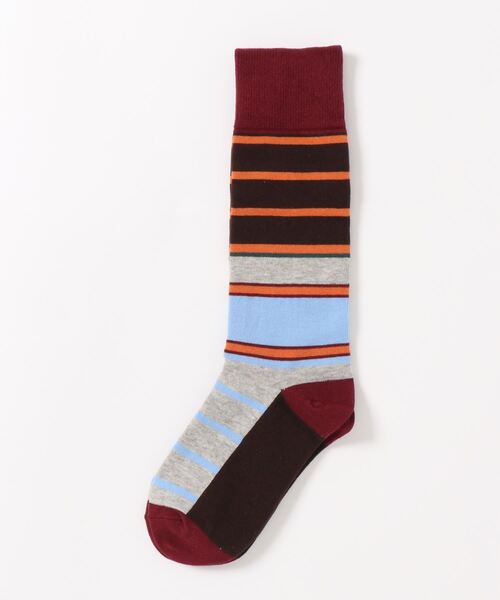 SANSeLF(サンセルフ)の「【SANSeLF】design socks sana21a003(ソックス/靴下・レディース・ライトブルー/レッド/イエロー/グリーン/ワインレッド・FREE)」の9枚目の写真