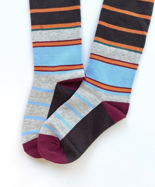 SANSeLF(サンセルフ)の「【SANSeLF】design socks sana21a003(ソックス/靴下・レディース・ライトブルー/レッド/イエロー/グリーン/ワインレッド・FREE)」の12枚目の写真