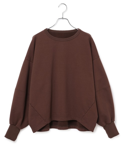 ADAM ET ROPE'(アダムエロペ)の「コクーン裏毛プルオーバー(Tシャツ/カットソー・レディース・ブラック/ダークブラウン/クリーム/ピンク系その他2・FREE)」の11枚目の写真