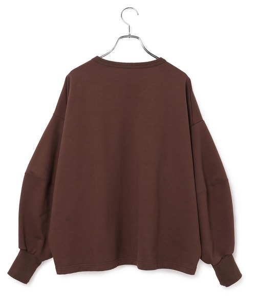 ADAM ET ROPE'(アダムエロペ)の「コクーン裏毛プルオーバー(Tシャツ/カットソー・レディース・ブラック/ダークブラウン/クリーム/ピンク系その他2・FREE)」の12枚目の写真