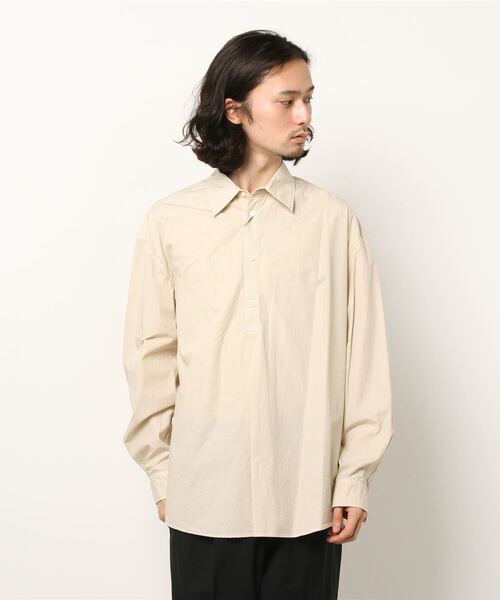 Name.（ネーム）の「COTTON GARMENT DYE PO SHIRTS（シャツ/ブラウス・メンズ・ブラック/ベージュ・0/1/2）」の13枚目の写真