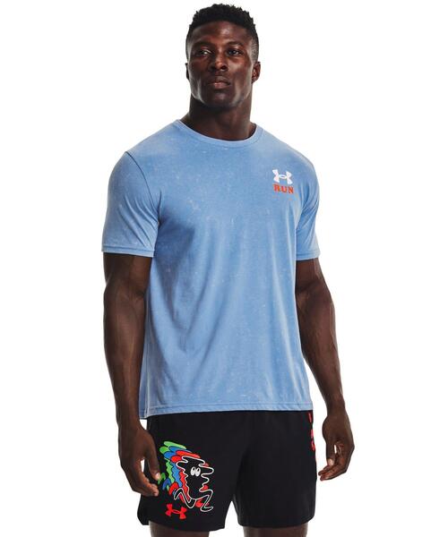 UNDER ARMOUR(アンダーアーマー)の「UAキープランウィアード ショートスリーブII(ランニング/メンズ)(Tシャツ/カットソー・メンズ・ブラック/ブルー・L/XL/S/M/XXL)」の7枚目の写真