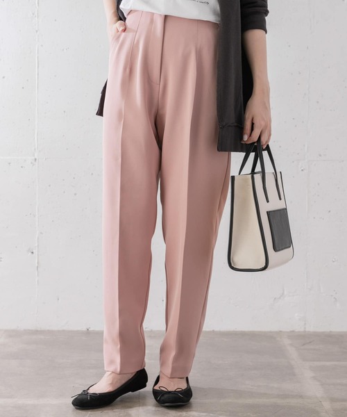 URBAN RESEARCH Sonny Label（アーバンリサーチサニーレーベル）の「ハイウエストテーパードカラーパンツ（その他パンツ・レディース・ブラック/ミント/ピンク・36/38）」の3枚目の写真