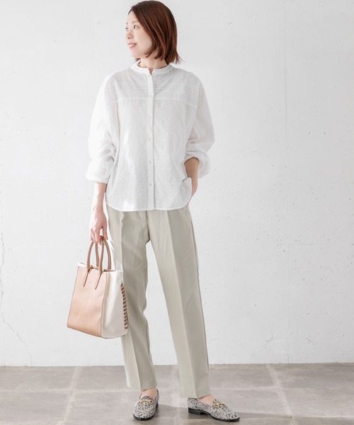 URBAN RESEARCH Sonny Label（アーバンリサーチサニーレーベル）の「ハイウエストテーパードカラーパンツ（その他パンツ・レディース・ブラック/ミント/ピンク・36/38）」の8枚目の写真