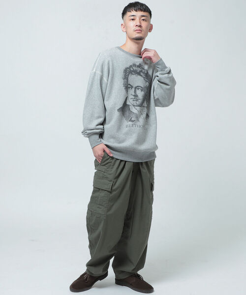 BEAMS（ビームス）の「BEAMS / バルーン イージー カーゴパンツ（カーゴパンツ・メンズ・ブラック/オリーブ・SMALL/LARGE/X-LARGE/MEDIUM）」の6枚目の写真