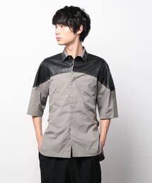 【NULABEL CM1YOK42】TWO TONE SHIRT S/S