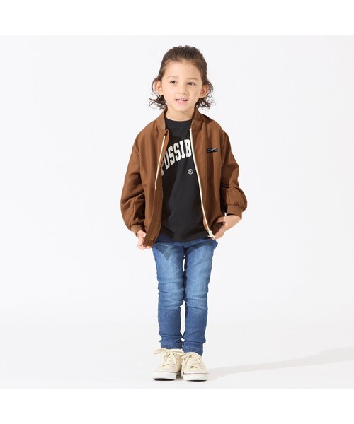 BREEZE(ブリーズ)の「/ラインブルゾン(ブルゾン・キッズ・ブラック/キャメル・120/130/100/90/150/110/140)」の5枚目の写真