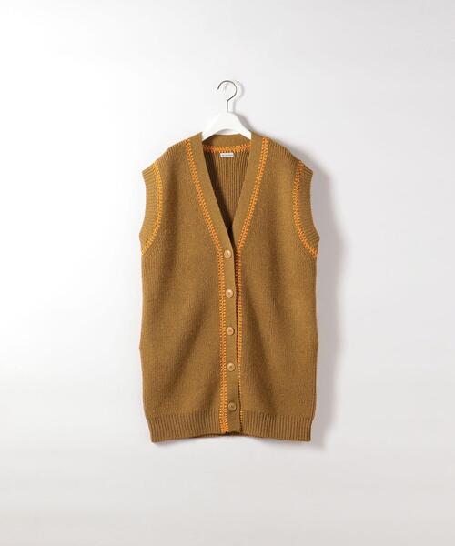 Steven Alan（スティーブンアラン）の「＜Steven Alan＞WOOL LONG KNIT VEST/ベスト（ニット/セーター・レディース・ネイビー/ブラウン・FREE）」の15枚目の写真