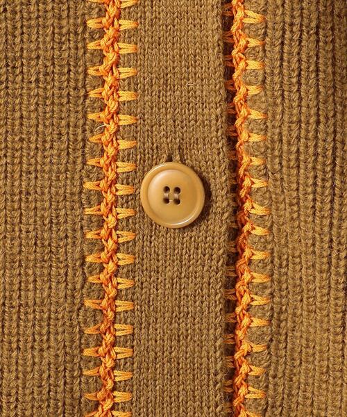 Steven Alan（スティーブンアラン）の「＜Steven Alan＞WOOL LONG KNIT VEST/ベスト（ニット/セーター・レディース・ネイビー/ブラウン・FREE）」の16枚目の写真