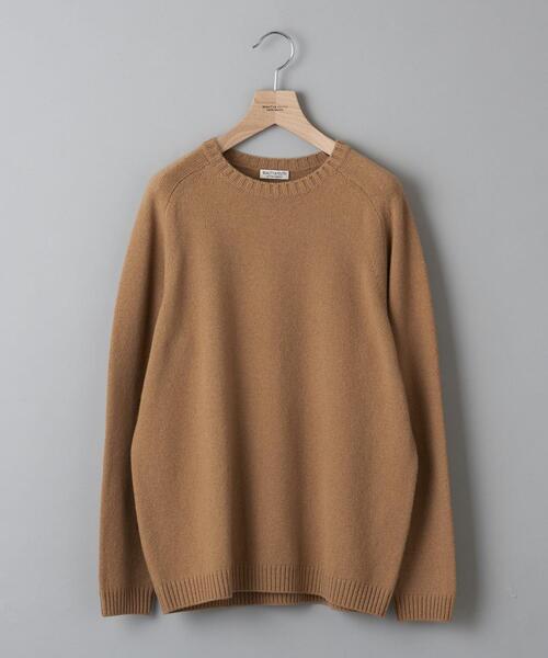 BEAUTY&YOUTH UNITED ARROWS（ビューティーアンドユースユナイテッドアローズ）の「BY スーパージーロン ウール ニット（ニット/セーター・メンズ・ライトグレー/ダークグリーン/ブラウン/ナチュラル/ホワイト・S/M/L/XL）」の3枚目の写真