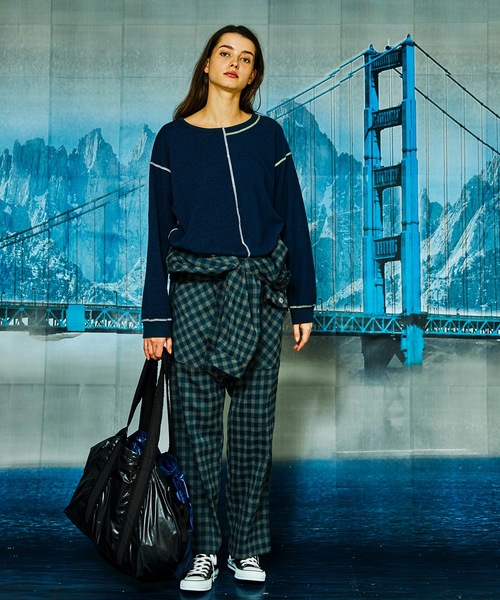 AlexanderLeeChang（アレキサンダーリーチャン）の「CHECK ALL IN ONE 21（サロペット/オーバーオール・メンズ・ブラウン/ブルー/バーガンディー・2/3）」の16枚目の写真