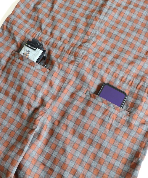 AlexanderLeeChang（アレキサンダーリーチャン）の「CHECK ALL IN ONE 21（サロペット/オーバーオール・メンズ・ブラウン/ブルー/バーガンディー・2/3）」の12枚目の写真