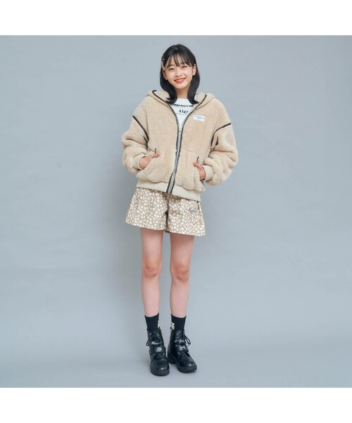 algy（アルジー）の「パイピングボアパーカー（パーカー・キッズ・アイボリー/ベージュ/サックスブルー・MEDIUM/XX-SMALL/X-SMALL/XXX-SMALL/SMALL）」の8枚目の写真