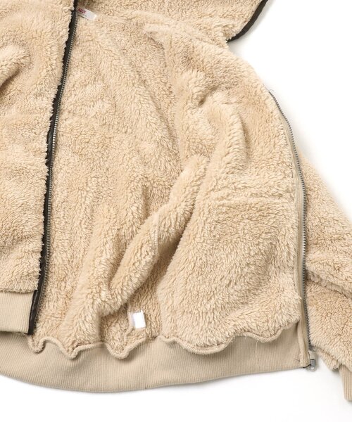 algy（アルジー）の「パイピングボアパーカー（パーカー・キッズ・アイボリー/ベージュ/サックスブルー・MEDIUM/XX-SMALL/X-SMALL/XXX-SMALL/SMALL）」の6枚目の写真